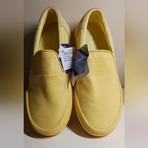 LACOSTE Women's Jump Serve Canvas Tonal Slip on, size 6 US, 37 EUR - Picture 4 of 8